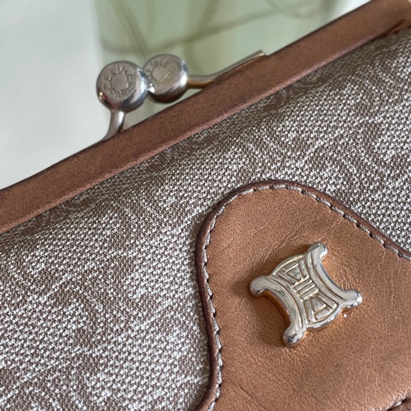 VINTAGE Celine Macadam Short Wallet  Made in Italy - Picture 2 of 14